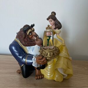 Disney Parks Beauty and the Beast Musical “Enchanted” Snow Globe Music Box